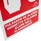 Schild PVC Brandmelder langnachleuchtend 21 x 30 cm. Lumineszenz Signal