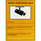 Poster della zona di videosorveglianza di 21 x 29 cm. Segnale informativo de CCTV