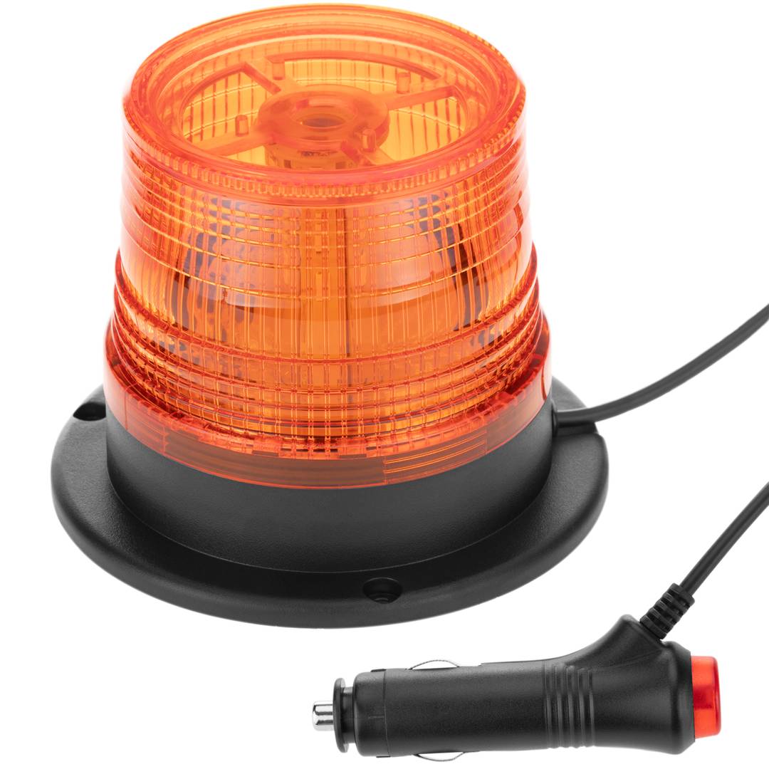 Luz LED estroboscópica rotativa de emergencia para coches con enchufe para  mechero 10V ámbar - Cablematic