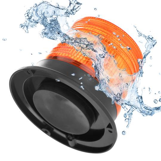 Luz LED estroboscópica rotativa de emergencia para coches con enchufe para mechero 10V ámbar
