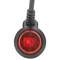 Lampe stroboscopique à LED rotative d'urgence pour voiture avec prise et interrupteur d'allume-cigare 10 V rouge