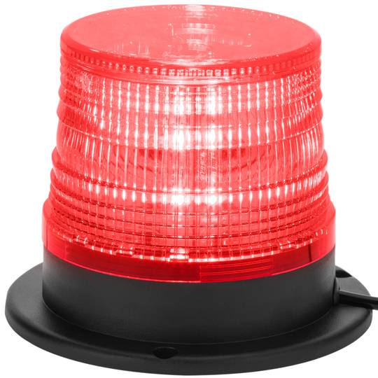 Lampe stroboscopique à LED rotative d'urgence pour voiture avec prise et interrupteur d'allume-cigare 10 V rouge
