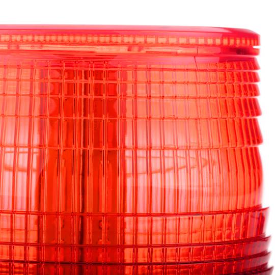 Lampe stroboscopique à LED rotative d'urgence pour voiture avec prise et interrupteur d'allume-cigare 10 V rouge