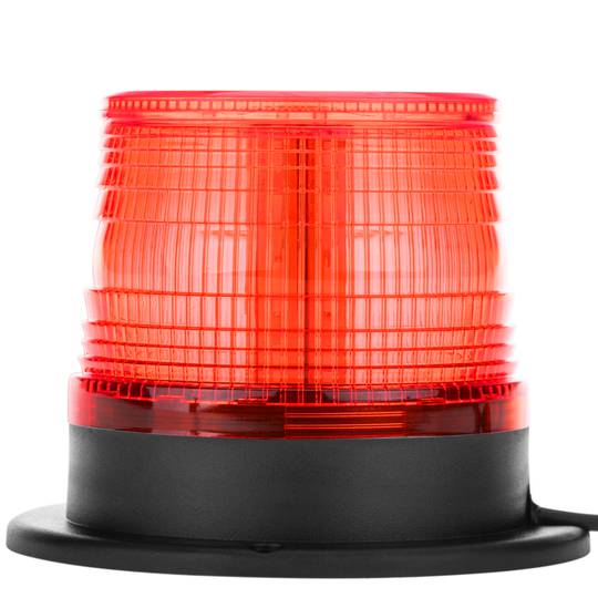 LED Car Emergency Rotating Strobe Light with Cigarette Lighter Plug 10V Red