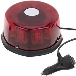 Luz estroboscópica color rojo con base magnética y enchufe para mechero coche con interruptor y selección de modos