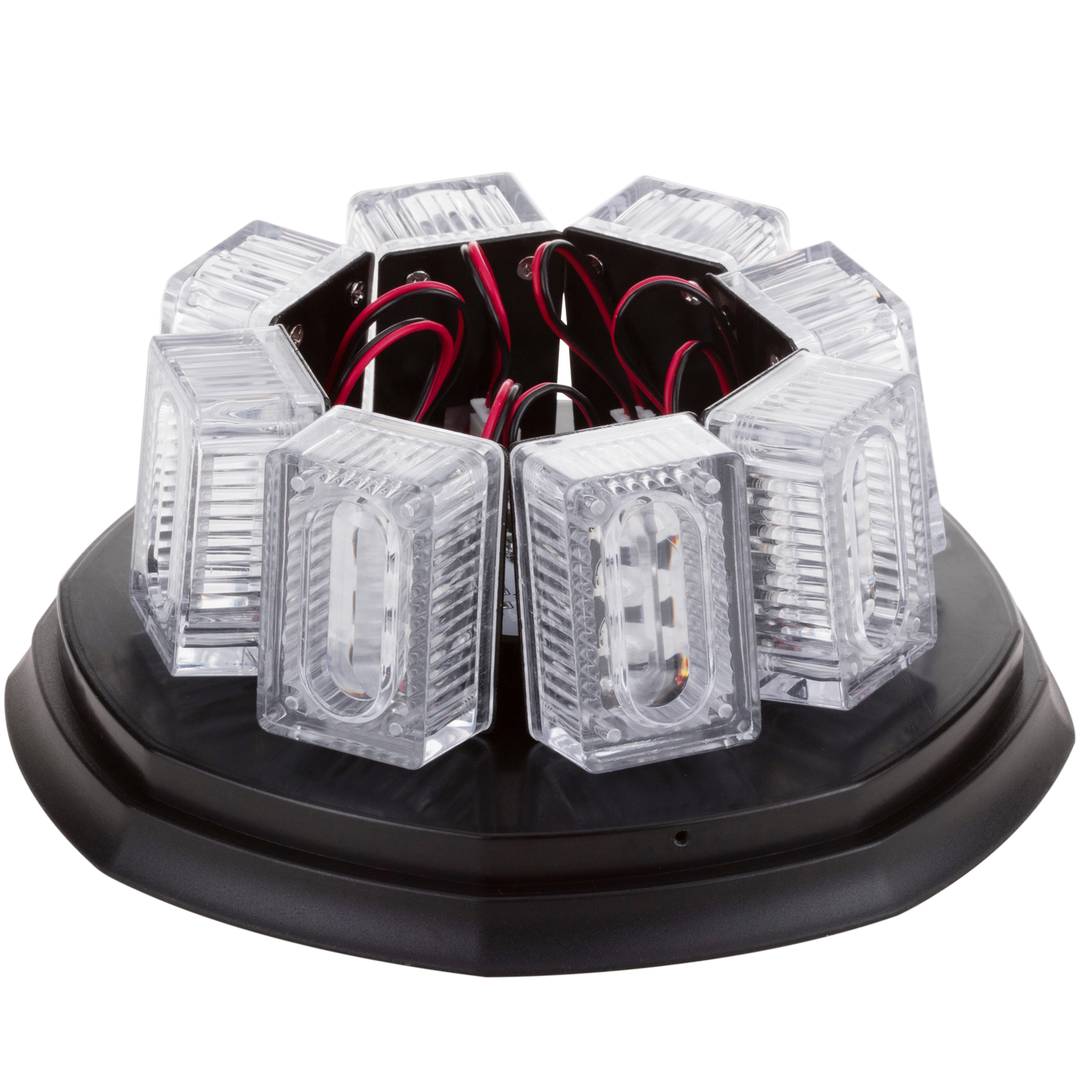 Rotes Blitzlicht mit Magnetfuß und Auto-Zigarettenanzünderstecker mit  Schalter und Modusauswahl - Cablematic