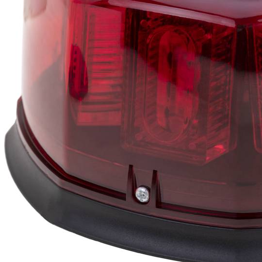 Luce stroboscopica rossa con base magnetica e presa accendisigari per auto con interruttore e selezione modalità