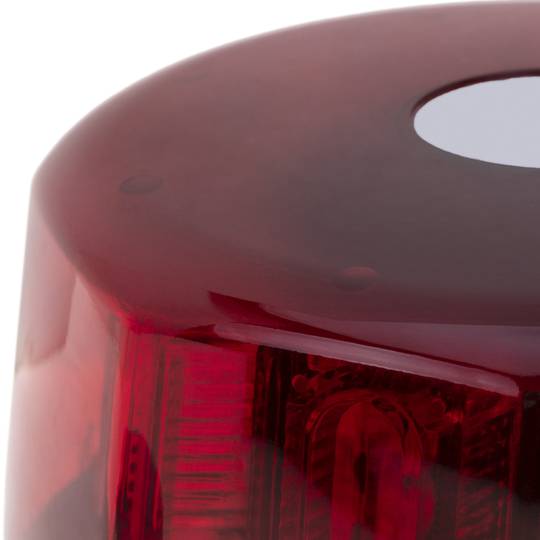 Luce stroboscopica rossa con base magnetica e presa accendisigari per auto con interruttore e selezione modalità