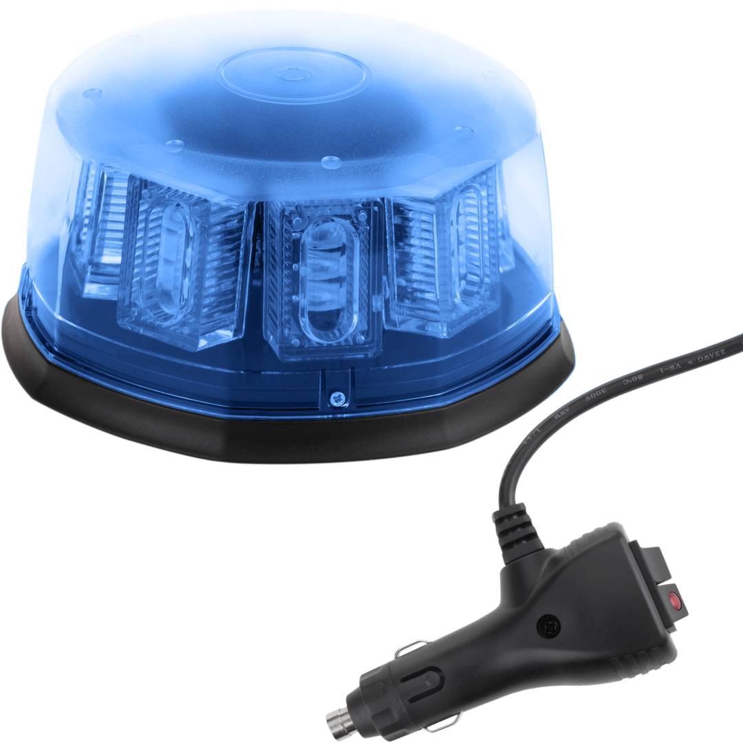 12V/24V Car Blue Light 24 LED All Round Light Warning Light Light with  Magnetic