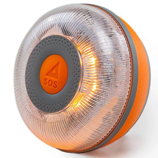 Baliza geolocalizada luz de emergencia conectada V16 DGT 3.0 para coche moto o camión