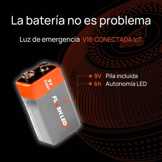 Baliza geolocalizada luz de emergencia conectada V16 DGT 3.0 para coche moto o camión