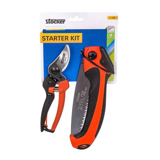 Kit inicial de poda Stocker com serra e tesoura de jardim