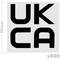 Thermisch label op rol met 800 labels met UKCA-logo 25x25 mm
