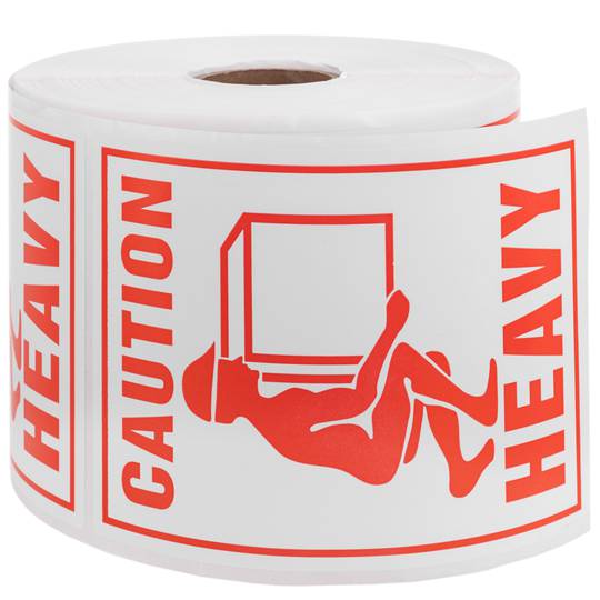 Rotoli bobina 500 etichettes adesive per spedizioni di colli pesanti 75x100 mm heavy