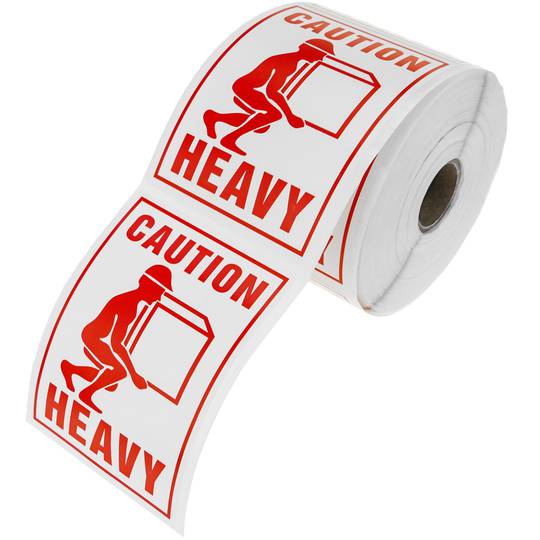 Rotoli bobina 500 etichettes adesive per spedizioni di colli pesanti 75x100 mm heavy