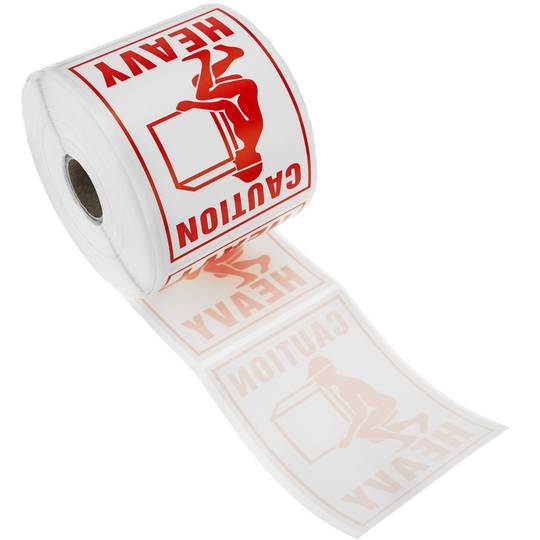 Rotoli bobina 500 etichettes adesive per spedizioni di colli pesanti 75x100 mm heavy