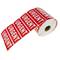 Roll adhesive labels with 1000 labels for urgent packages shipments 89x32mm