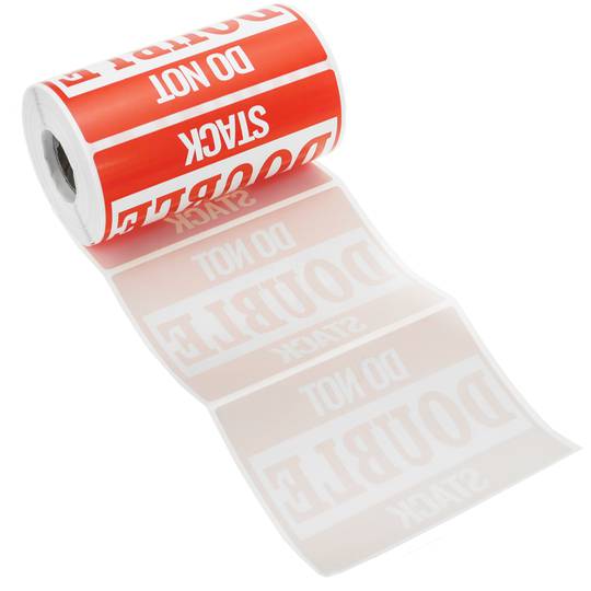 Rol van 500 zelfklevende etiketten voor zendingen van niet-stapelbare pakketten 108x79mm