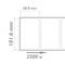 Rol van 2500 zelfklevende etiketten voor directe thermische printer 101.6x50.8mm