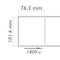 Rouleaux bobine 1800 étiquettes pour imprimante thermique directe 101.6x76.2mm