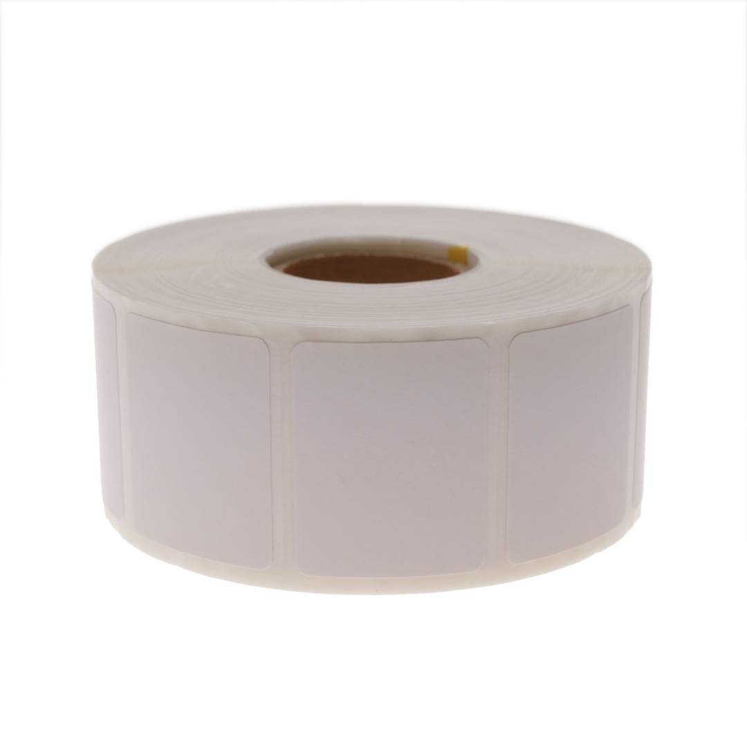 Rol van 1200 zelfklevende etiketten voor directe thermische printer 31,75x25,4 mm