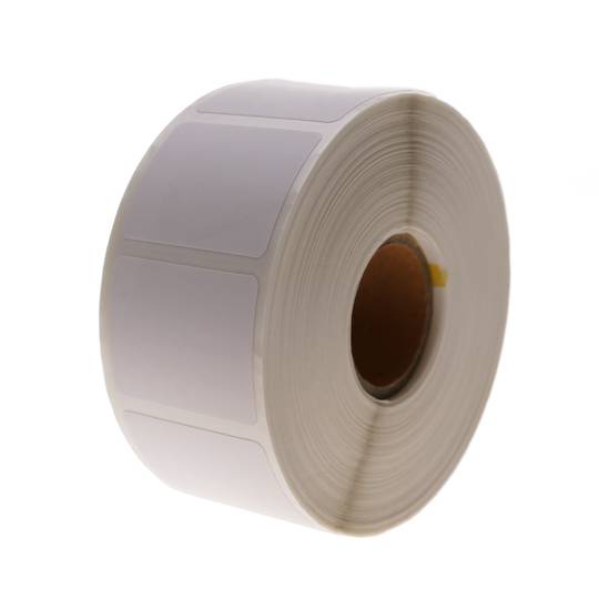 Rol van 1200 zelfklevende etiketten voor directe thermische printer 31,75x25,4 mm