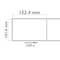 Thermal roll label with 250 labels for thermal transfer printer 101.6x152.4mm