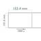 Thermal roll label with 1000 labels for thermal transfer printer 101.6x152.4mm
