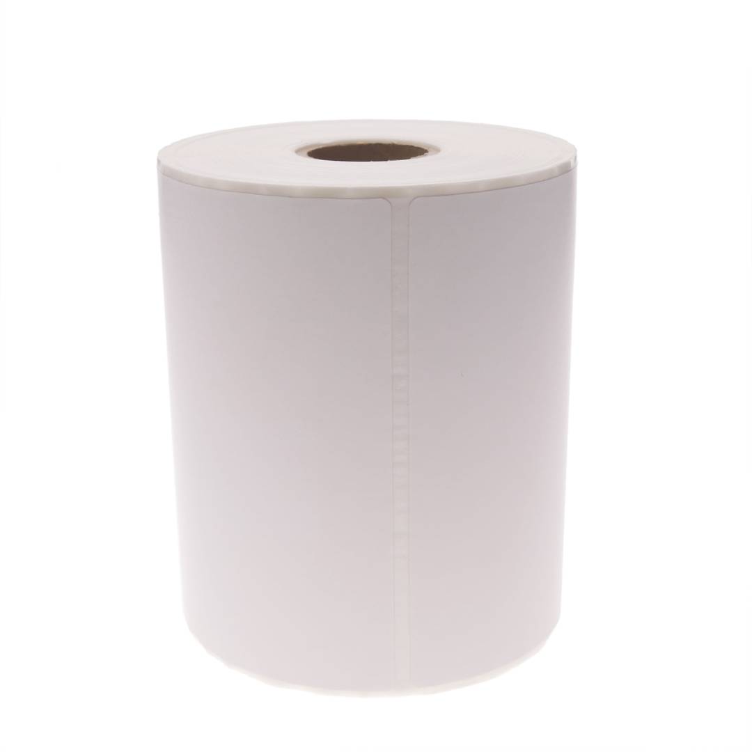 Rouleaux bobine 300 étiquettes pour imprimante transfert thermique 101.6x127mm