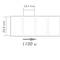 Thermal roll label with 1100 labels for thermal transfer printer 50.8x25.4mm