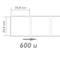 Rouleaux bobine 600 étiquettes pour imprimante transfert thermique 50.8x50.8mm