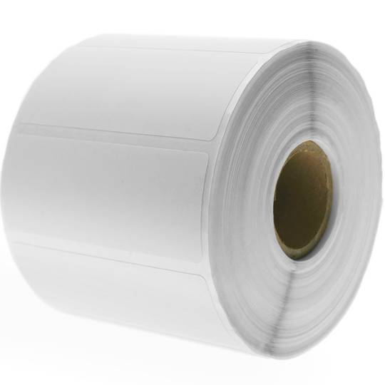 Rol van 1200 zelfklevende etiketten voor thermische transferprinter 76.2x25.4mm