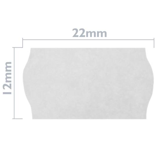 Rollen spule 800 etiketten weiss 22x12 mm 10 Einheiten