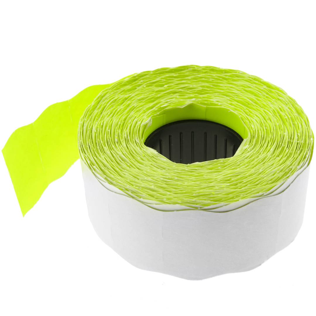 Rouleaux bobine 1000 autocollants jaune 26x16mm 10 unités