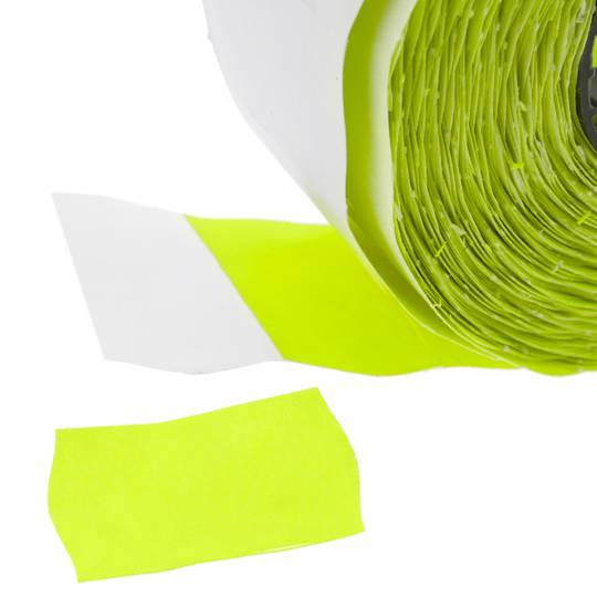 Rouleaux bobine 1000 autocollants jaune 26x16mm 10 unités