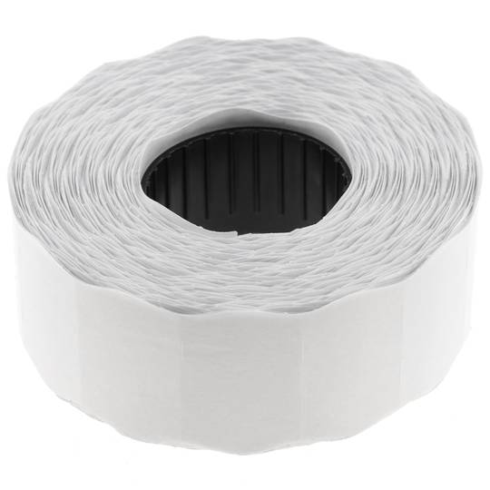 Rotoli bobina 1000 etichettes adesive bianchi 26x16 mm 10 unità