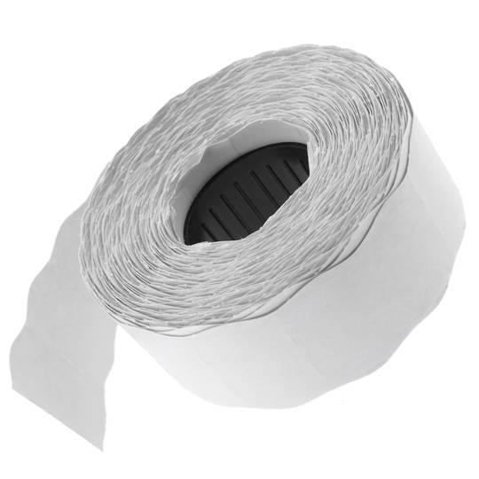 Rotoli bobina 1000 etichettes adesive bianchi 26x16 mm 10 unità