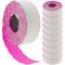 Thermal roll label with 1000 pink adhesive labels 26x16 mm 10 units
