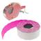 Thermal roll label with 1000 pink adhesive labels 26x16 mm 10 units