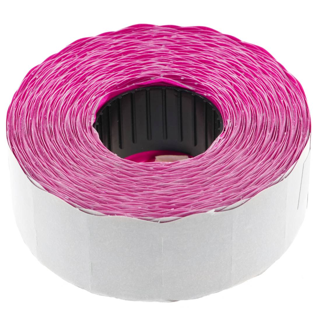 Thermal roll label with 1000 pink adhesive labels 26x16 mm 10 units