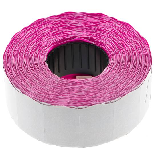 Thermal roll label with 1000 pink adhesive labels 26x16 mm 10 units