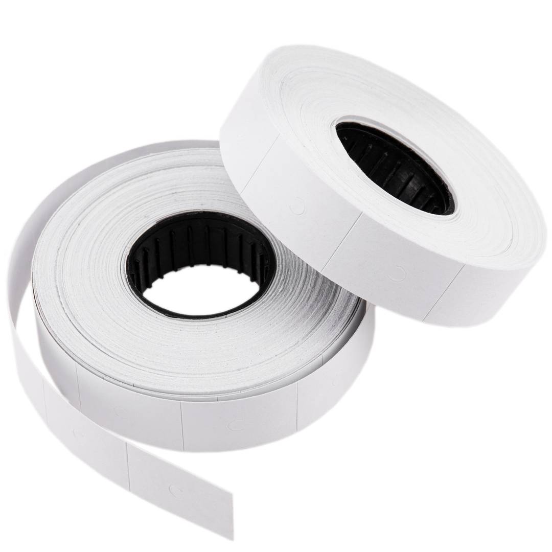 Rol van 1000 witte zelfklevende etiketten 23x16 mm 10 eenheden