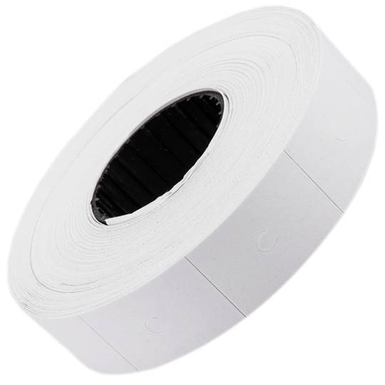 Rol van 1000 witte zelfklevende etiketten 23x16 mm 10 eenheden