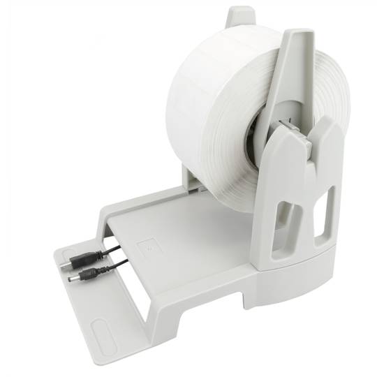 Universal label roll stand for thermal printer beige