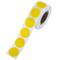Rotolo da 500 etichette adesive rotonde gialle 19 mm