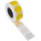 Rotolo da 500 etichette adesive rotonde gialle 19 mm
