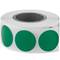 Rotolo da 500 etichette adesive rotonde verdi 19 mm