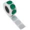 Rotolo da 500 etichette adesive rotonde verdi 19 mm