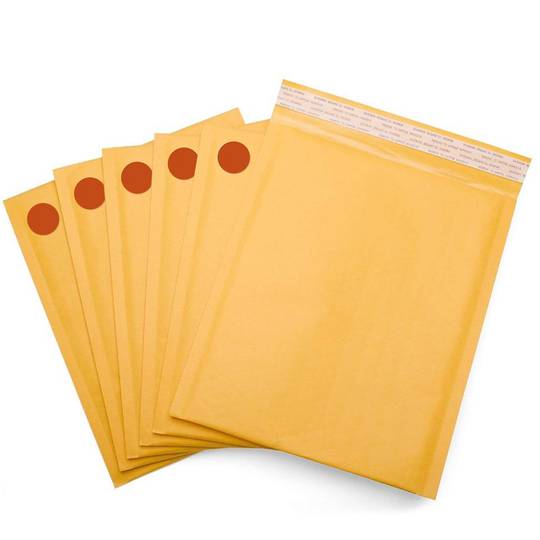 Roll of 500 orange round adhesive labels 19 mm