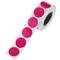 Rouleau de 500 étiquettes adhésives rondes roses 19 mm